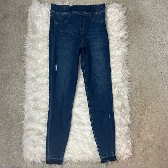 Spanx Distressed Denim Leggings with frayed hem - Picture 6 of 12